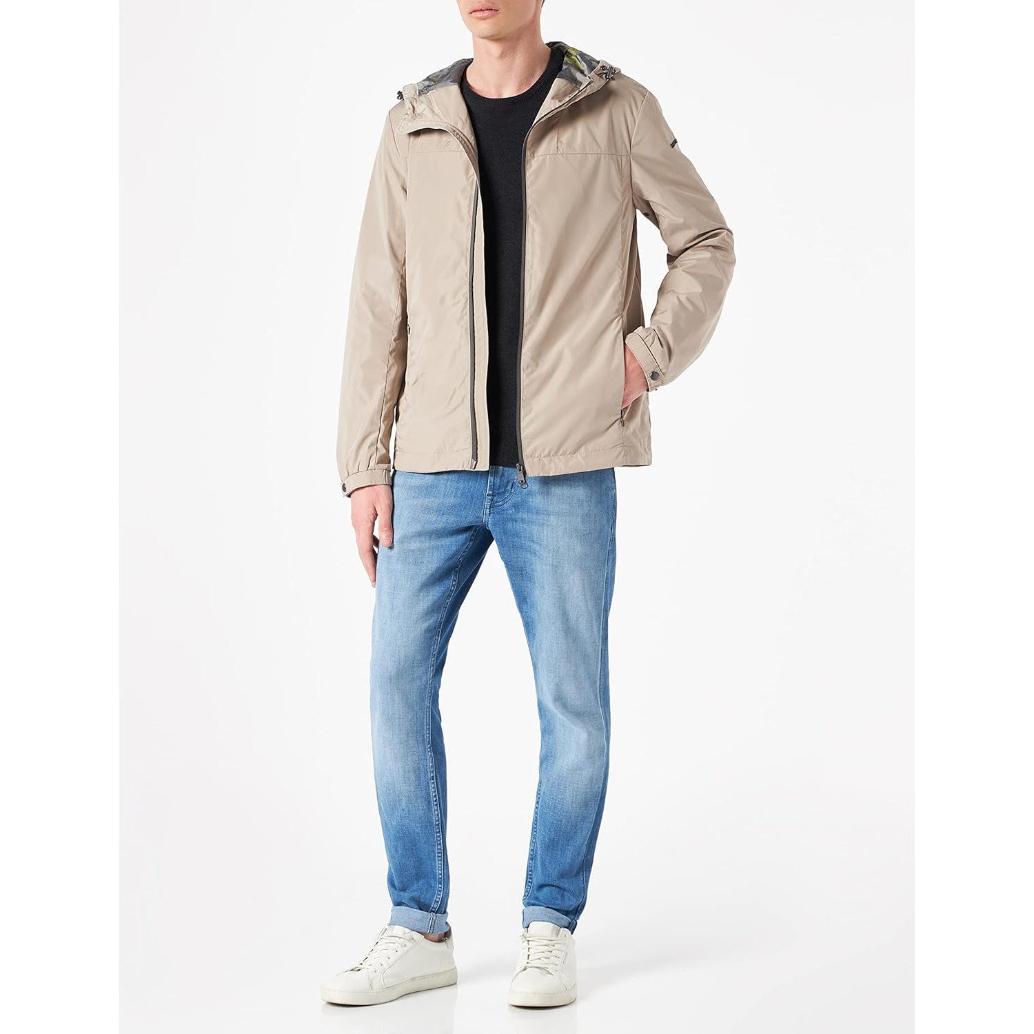 Geox Leitan Men's Breathable Packable Travel Jacket Eco-Friendly